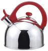 Acacia Red Stainless Steel 2.1Qts. Tea Kettle