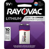 Rayovac 9-Volt Lithium Batteries 1 pk Carded