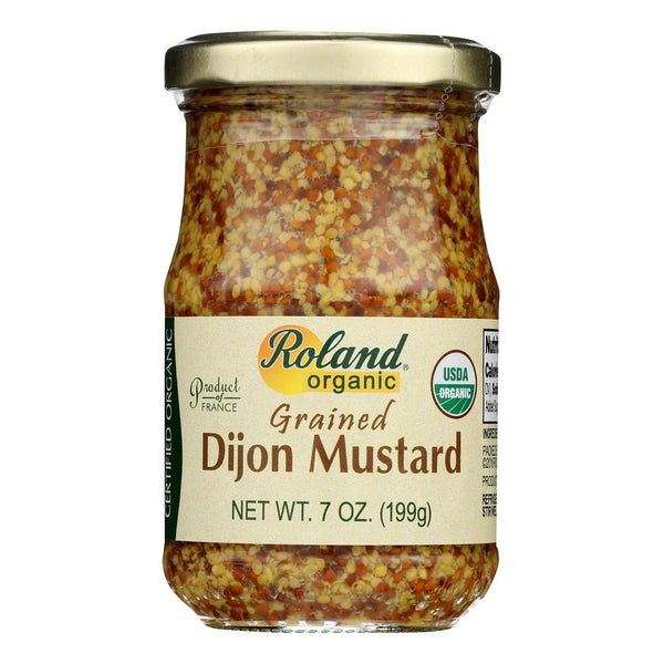 Productos Roland - Mostaza Dijon en grano - Caja de 12 - 7 oz (paquete de 12)