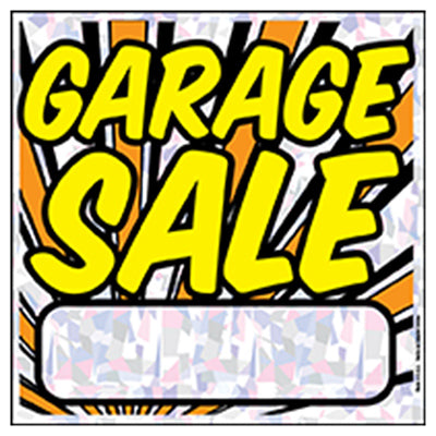 Hy-Ko English Garage Sale Sign Polyethylene 12 in. H x 12 in. W (Pack of 5)
