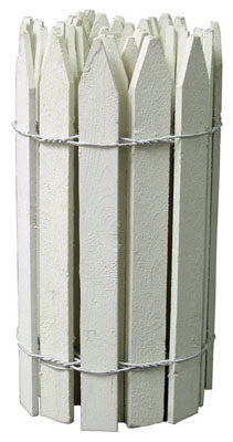 Greenes 144 in. L x 16 in. H Wood White Garden Fence (Pack of 4)
