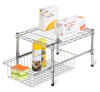 Honey Can Do SHF-04058 17.5" X 11.75" X 10.5" Chrome Adjustable Stackable Cabinet Shlef (Pack of 3)