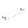 Moen  Sage  Bathroom Shelf  3.1 in. H x 5.5 in. W x 22.3 in. L Brushed Nickel  Die Cast Zinc and Glass