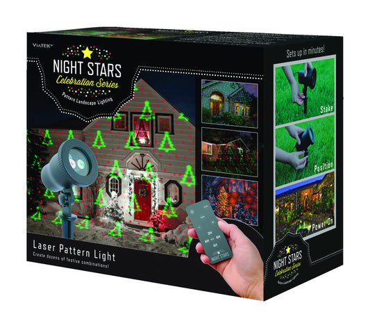 Night Stars  Celebration Series  LED  White  1 count Pattern Light Projector