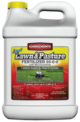 Liquid Lawn & Pasture Fertilizer 20-0-0 Formula,  Covers 15,000 Sq. Ft., 2.5-Gallons