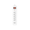 Monster Just Power It Up 8 ft. L 6 outlets Surge Protector White 1080 J