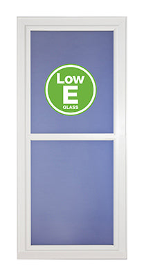 Easy Vent Selection Storm Door, Full-View Low E Glass, White, 36 x 81-In.