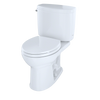 TOTO® Drake® II Two-Piece Round 1.28 GPF Universal Height Toilet, Ebony - CST453CEF#51