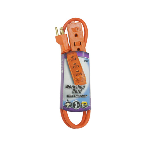 Southwire Outdoor 3 ft. L Orange Extension Cord 16/3 SJTW