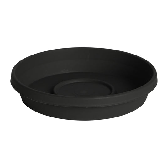 Bloem Terra Black Plastic Plant Saucer 1.7 H x 9.25 D in. (Pack of 20)