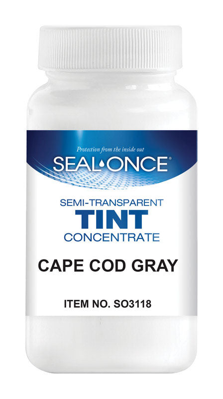 Seal-Once Cape Cod Gray Stain Tint 16 oz (Pack of 4)