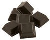Softtouch Plastic Self Adhesive Bumper Pad Brown/Walnut Square .5 in. W X .5 in. L 6 pk