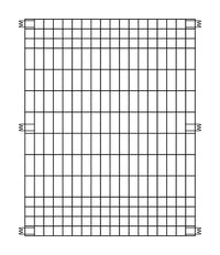 Origin Point Brands 44 in. H X 36 ft. L Steel Multi-Purpose Fence Panel Black