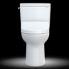 TOTO® Drake® WASHLET®+ Two-Piece Elongated 1.6 GPF TORNADO FLUSH® Toilet with S550e Bidet Seat, Cotton White - MW7763056CSG#01