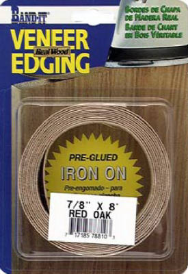 Red Oak Real Wood Veneer Edgebanding, 7/8-Inch x 8-Ft.