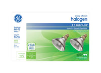 GE  60 watts PAR38  Spotlight  Halogen Bulb  1,070 lumens White  2 pk