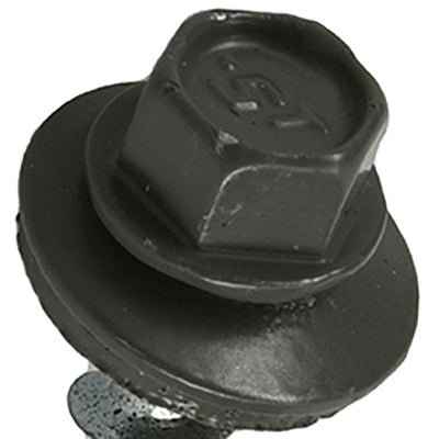 Tornillos para techos Power Pro, autoperforantes, para metal y madera, gris carbón, 10 x 1 pulg., 250 piezas.
