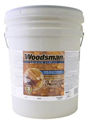 Wood UV Sealant & Protector, Acrylic, Amber, 5-Gallons