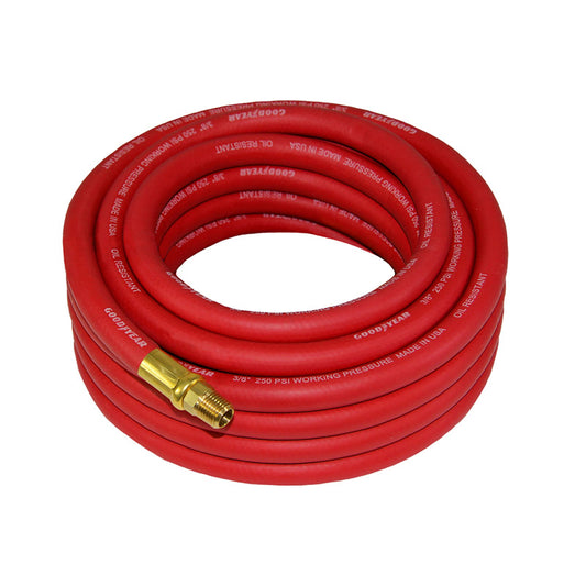 Grip on Tools Goodyear 25 ft. L X 3/8 in. D EPDM Rubber Air Hose 250 psi Red