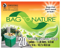 Compost Kitchen Bag, 3-Gal., 20-Ct.
