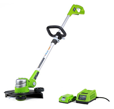 Cordless String Trimmer, 24-Volt Battery & Charger, 12-In.
