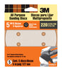 3M 5 in. Aluminum Oxide Hook and Loop Sanding Disc 220 Grit Extra Fine (Pack of 5)