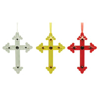 Alpine Assorted Cross Indoor Christmas Decor (Pack of 9)