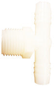 Amc 53772-0808 1/2" B X 1/2" MPT White Nylon Tee Fitting