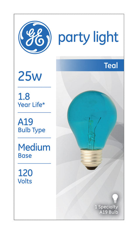 GE 25 watts A19 A-Line Incandescent Bulb E26 (Medium) Soft White 1 pk (Pack of 6)