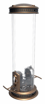 More Birds 13 5 Lb Blue & Clear Squirrel Proof Feeder (Pack of 4)