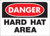 Hy-Ko 507 Danger Hard Hat Area OSHA Sign (Pack of 5)
