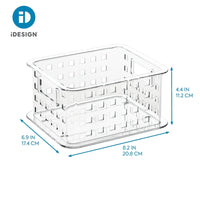 iDesign Clear Plastic Small Stacking Basket