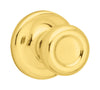 Kwikset  Mobile Home  Polished Brass  Steel  Passage Door Knob  3  Right or Left Handed