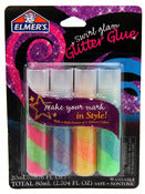 Elmer'S E655 Brights Swirl Glam Glitter Glue Assorted Colors 4 Count