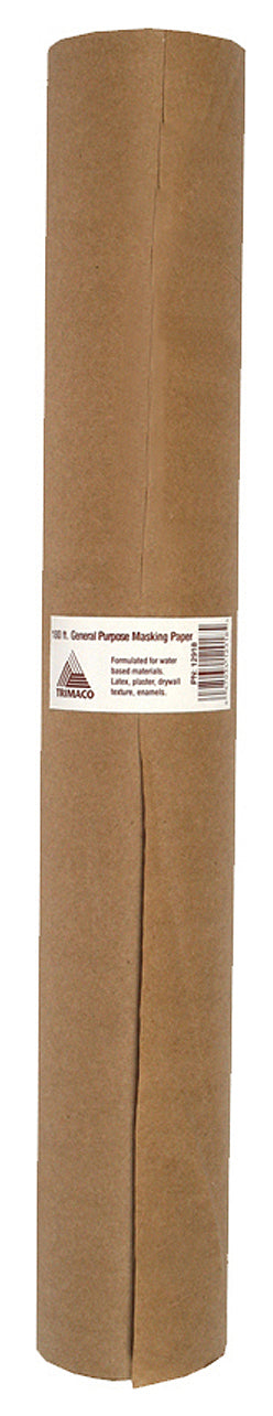 Trimaco 12918 18 X 180' Brown General Purpose Masking Paper