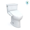 TOTO® Drake® Transitional WASHLET®+ Two-Piece Elongated 1.28 GPF TORNADO FLUSH® Toilet with C2 Bidet Seat, Cotton White - MW7863074CEG#01