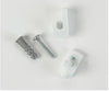 12-Pack White Down/Wall Clips