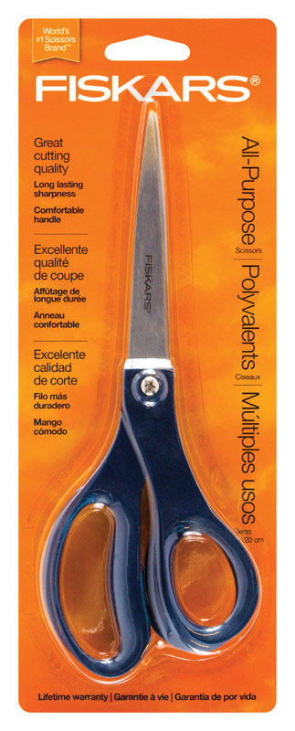 Fiskars 11 in. Stainless Steel Smooth Scissor Shears 1 pc. (Pack of 2)