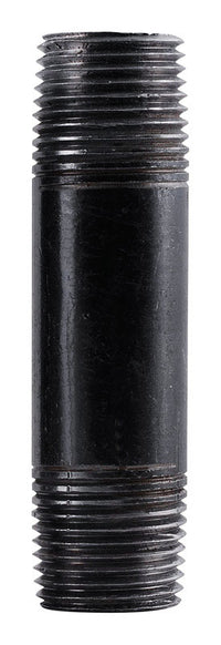 Pipe Decor 1/2 in. MPT  T X 1/2 in. D MPT  Black Steel 8 in. L Pipe Decor Connector