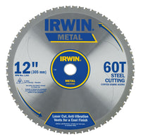 Irwin 4935558 12" 60 Tooth Carbide Metal Cutting Circular Saw Blade