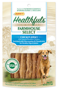 Farmhouse Selects Dog Treats, Chicken Jerky, 4-oz.