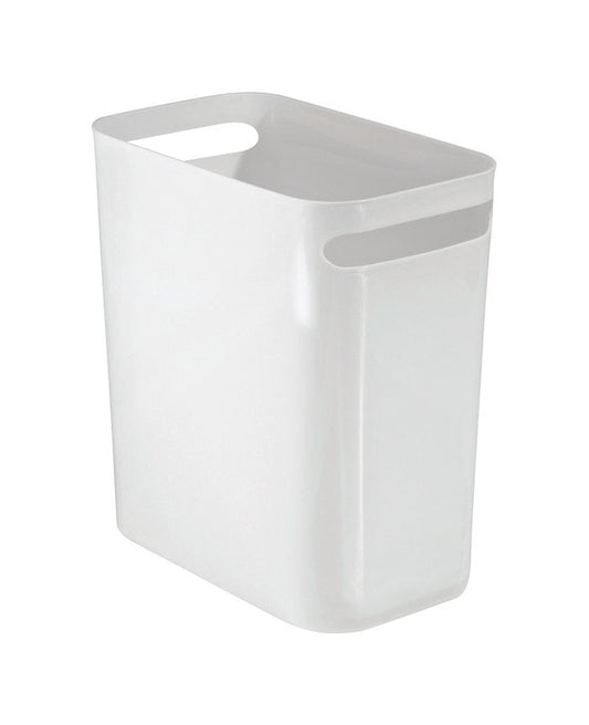 InterDesign 10 qt. White Una Wastebasket (Pack of 4)
