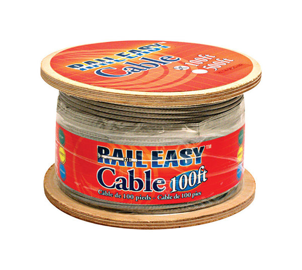 Cable de acero inoxidable RailEasy de Atlantis de 1200 pulgadas de largo