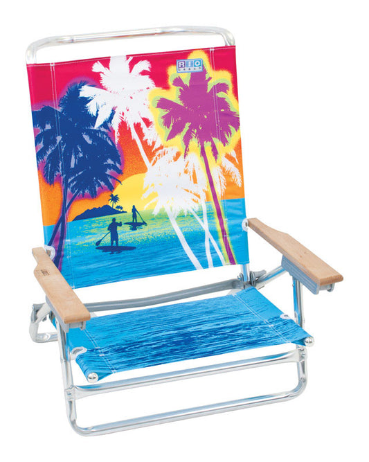 Rio Brands 5 position Beach Chair (Pack of 4)