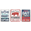 Open Road Brands  14 in. H x 0.125 in. W x 10 in. L Assorted  Metal  Tin Sign (Pack of 48)