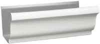 K-Style Gutter, White Galvanized Steel, 5-In. x 10-Ft. (Pack of 10)