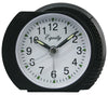Equity Black Battery Operated La Crosse Technology Analog Alarm Clock 1 in.