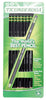 Ticonderoga Non-Toxic Wood Grain Finish #2 Pencils with Green & Yellow Ferrule Eraser