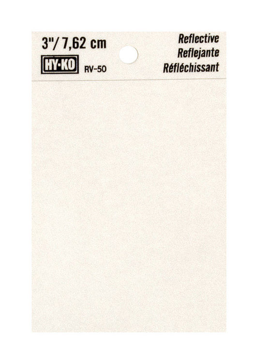 Hy-Ko 3 in. Reflective Black Vinyl Special Character Blank Self-Adhesive 1 pc. (Pack of 10)