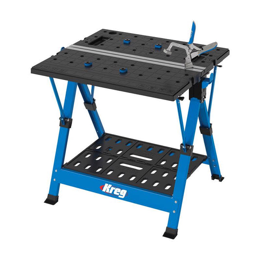 Kreg Blue Plastic/Steel Portable Workstation 37.21 L x 7.88 H x 33.67 W in. with Hardware